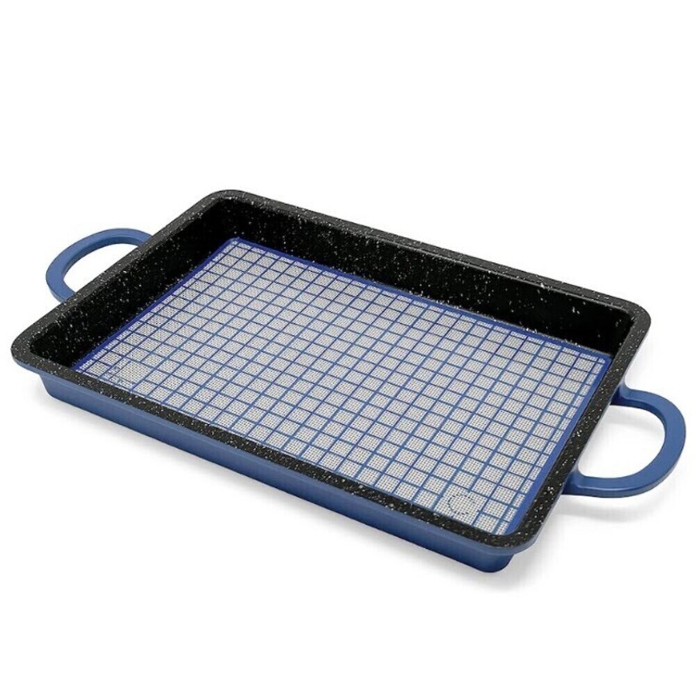 Curtis Stone Dura-Pan 2-in-1 Baker Griddle Pan w/ Silicone Mat 9x13" Stove Oven